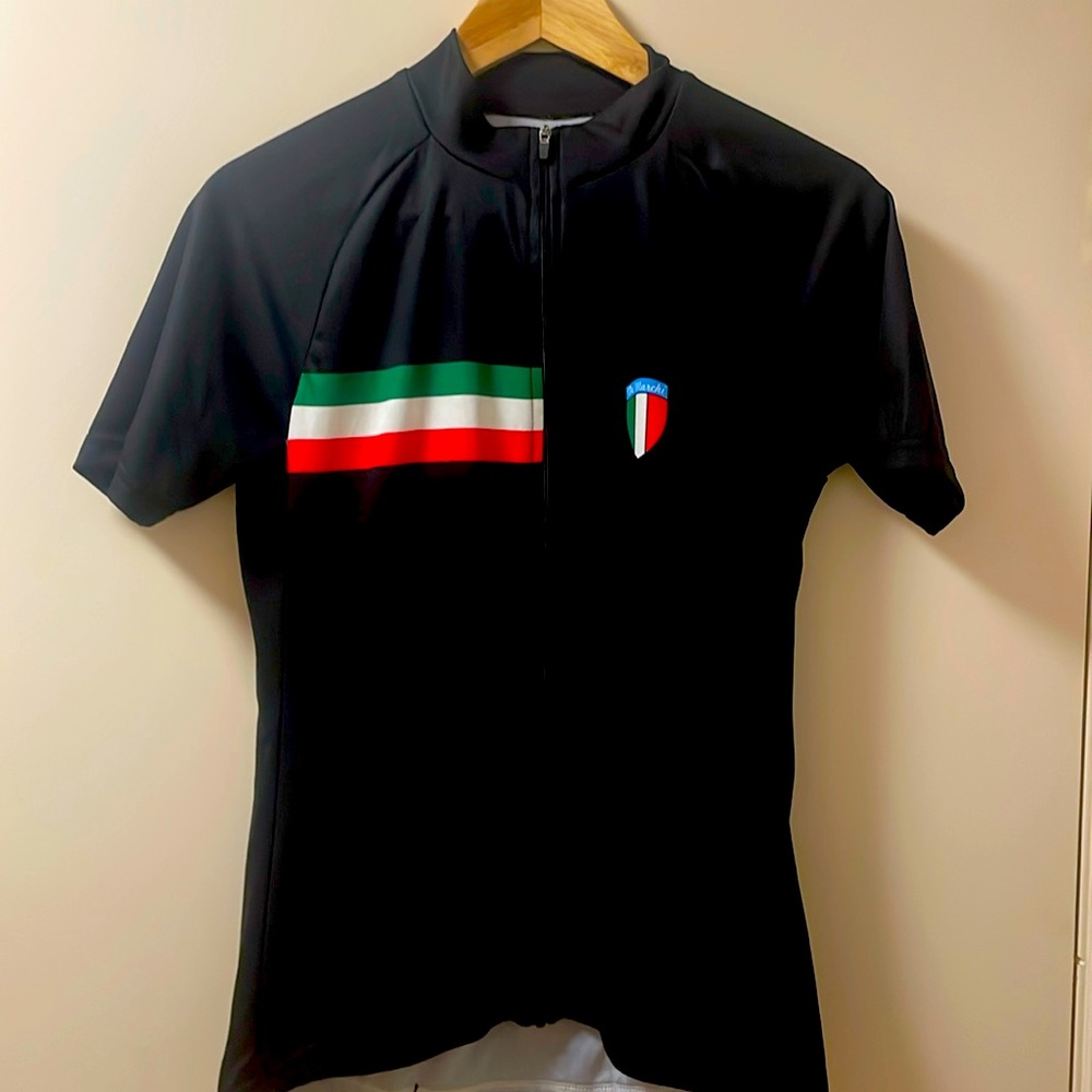 Women’s Di Marchi Italy cycling jersey. Black. Medium